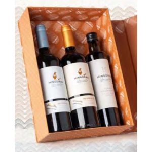 Conjunto Vinhos Mingorra e Azeite Extra Virgem em caixa premium