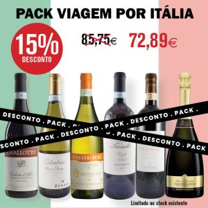 Pack Vinhos - Viagem por Itália